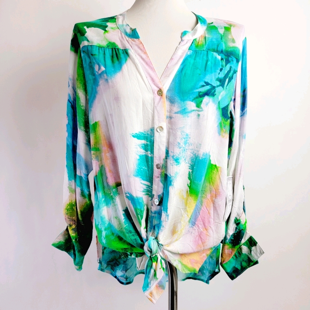 Fig and flower xl top nwt